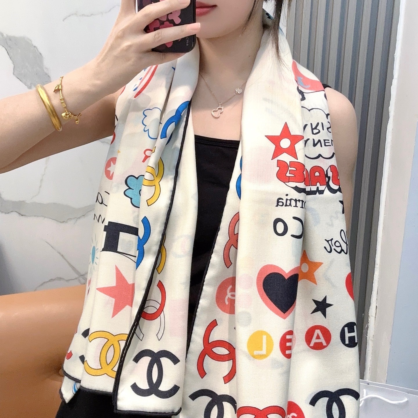 샤넬 스카프