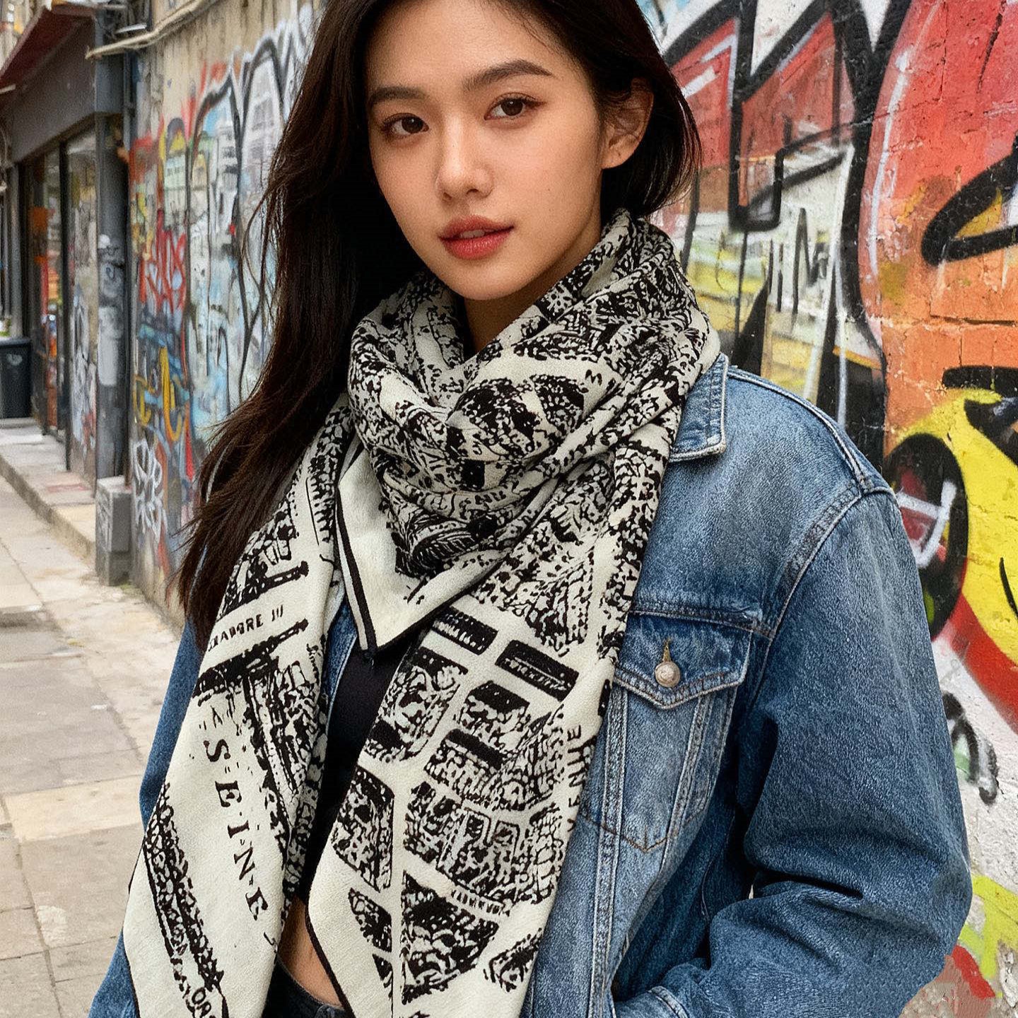 디올 스카프