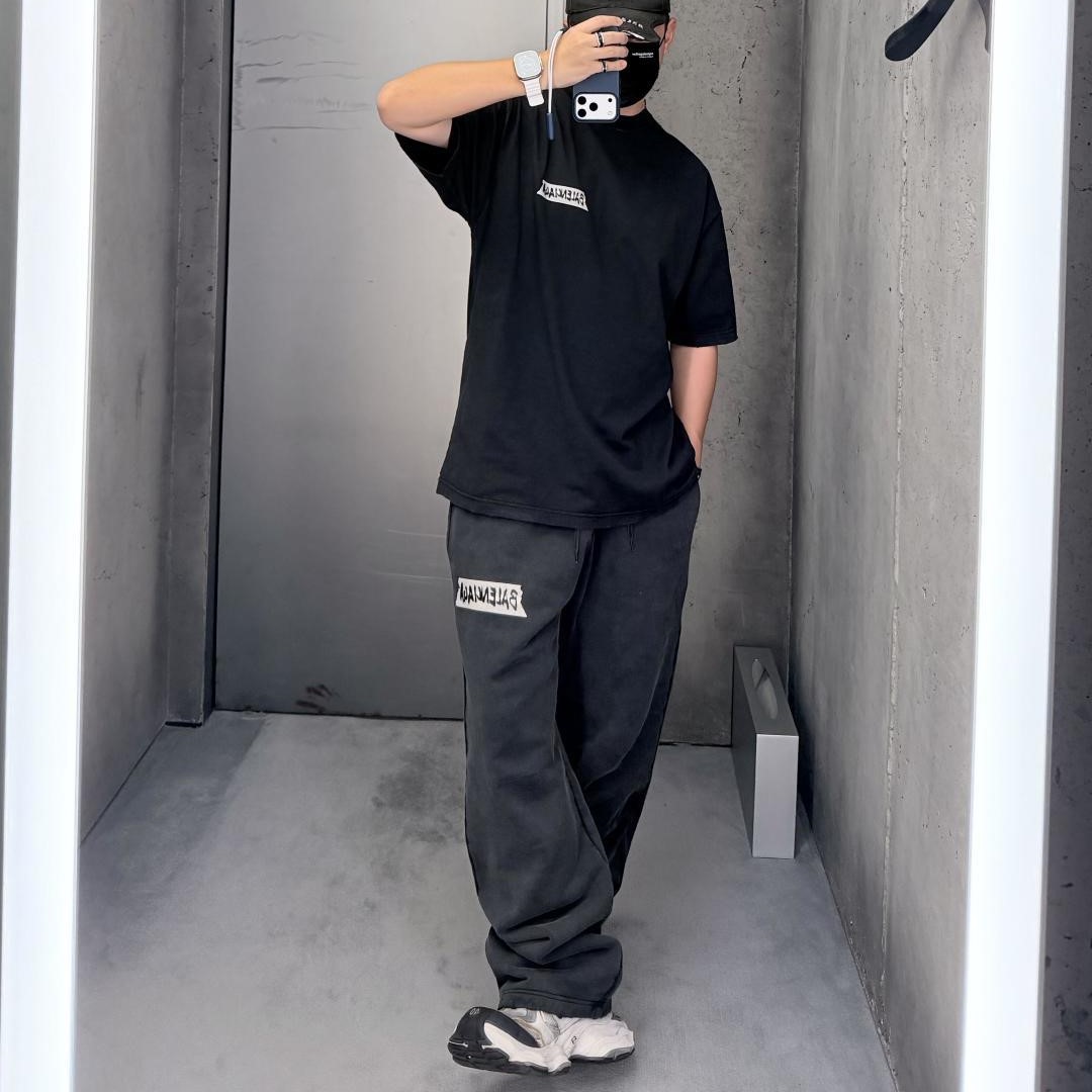 발렌시아가 트레이닝 바지 팬츤 남녀공용