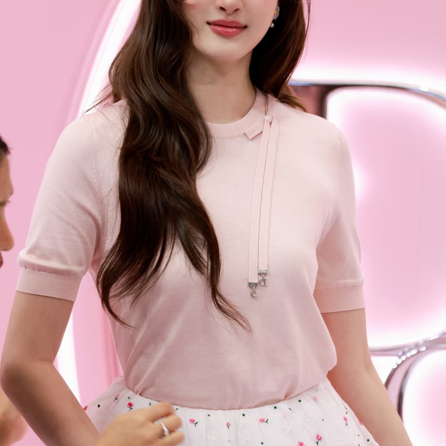 디올 여성 니트 반팔티
