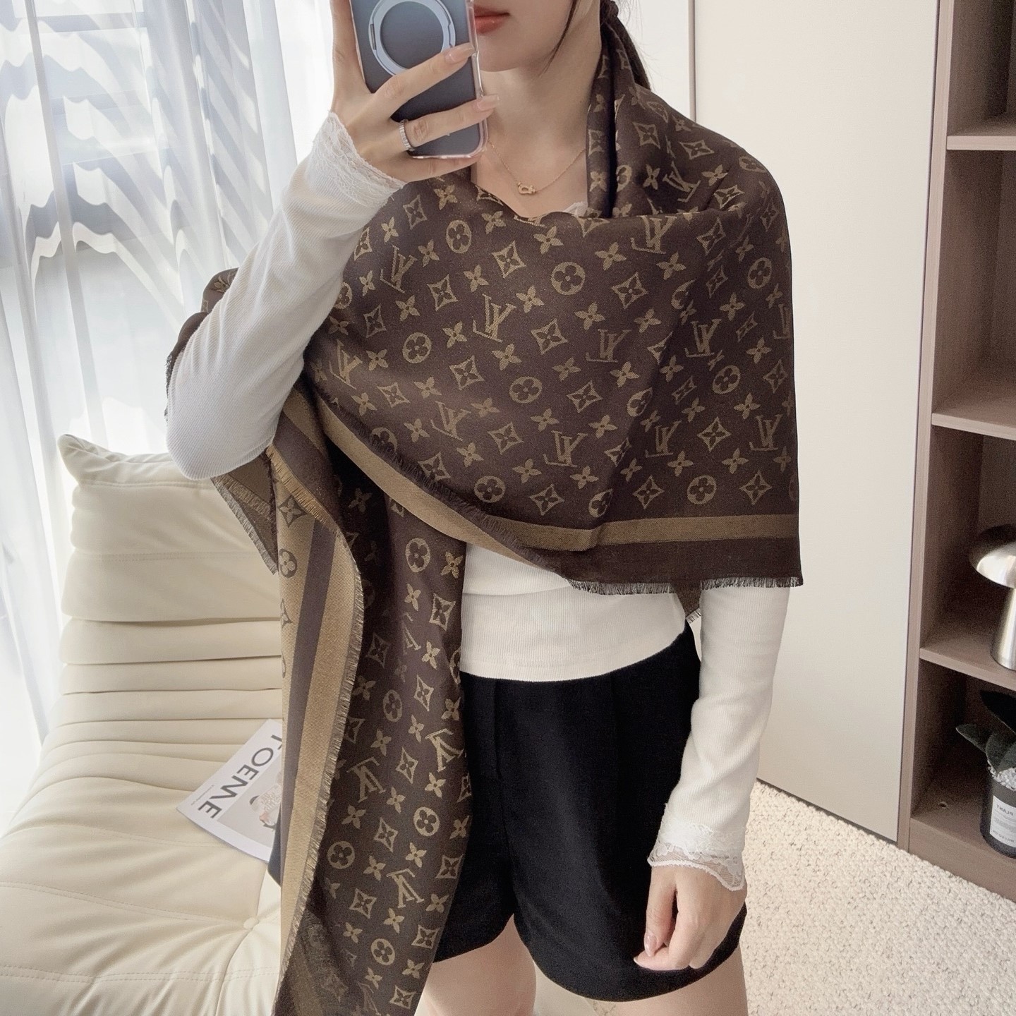 루이비통 스카프 숄