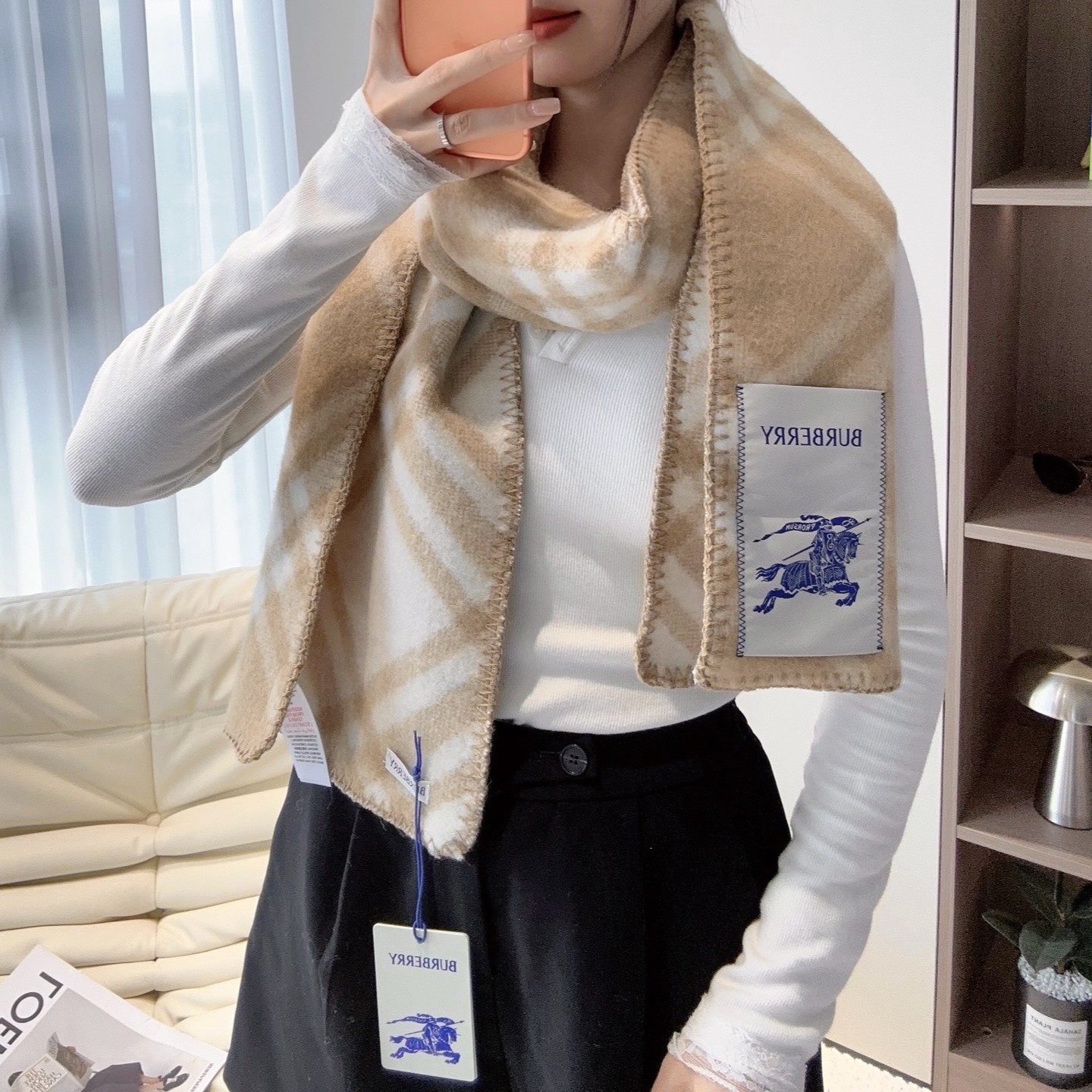 버버리 머플러 목도리