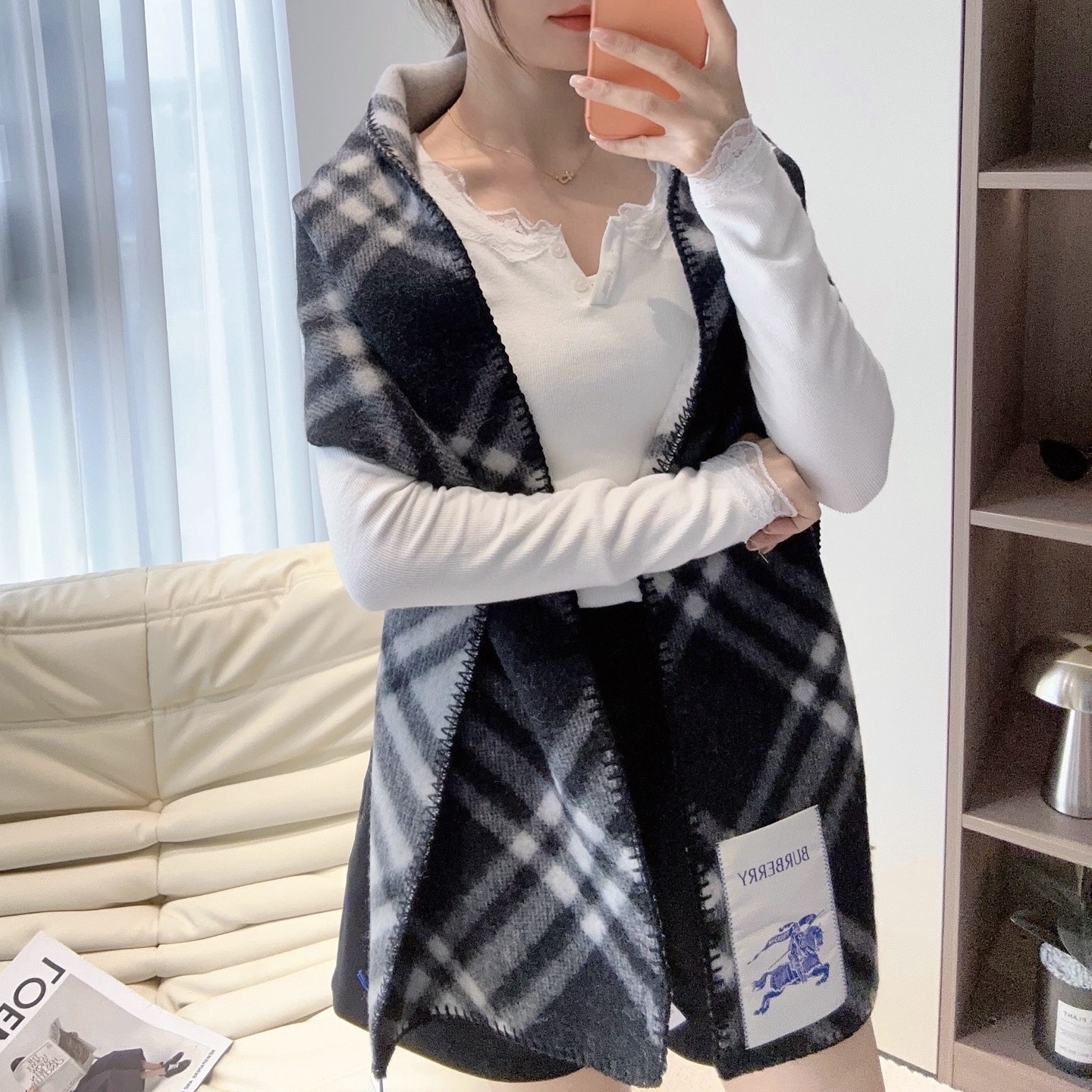 버버리 머플러 목도리
