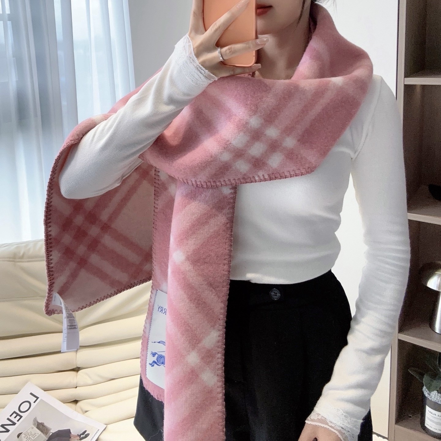 버버리 머플러 목도리